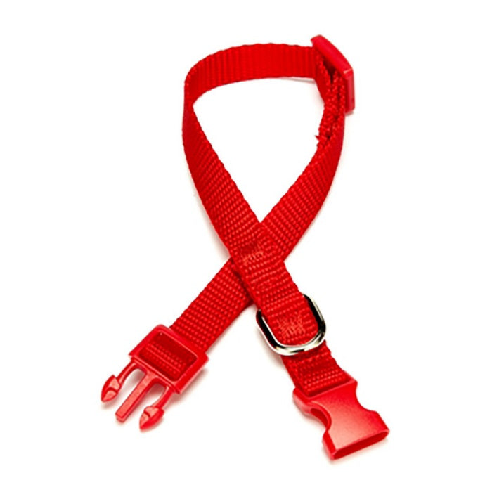 Doggie Ayarlanabilir Özellikli Dokumadan El Yapımı Köpek Boyun Tasması 1,5x25-40cm - Red