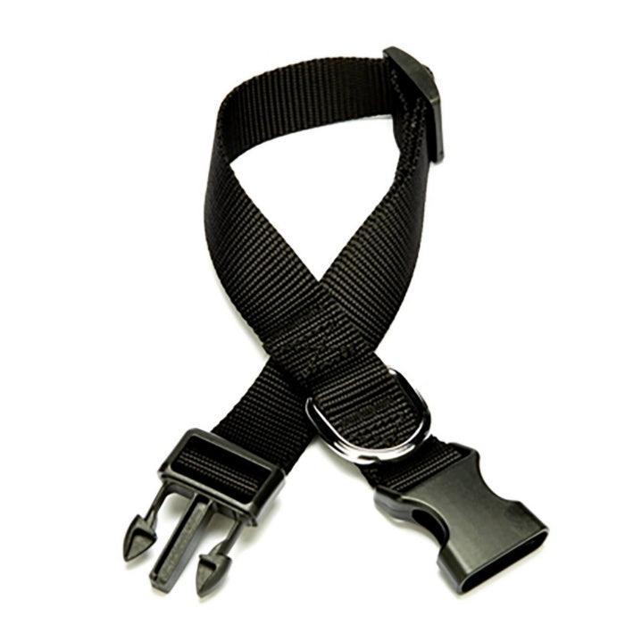Doggie Ayarlanabilir Özellikli Dokumadan El Yapımı Köpek Boyun Tasması 2,5x40-50cm - Black