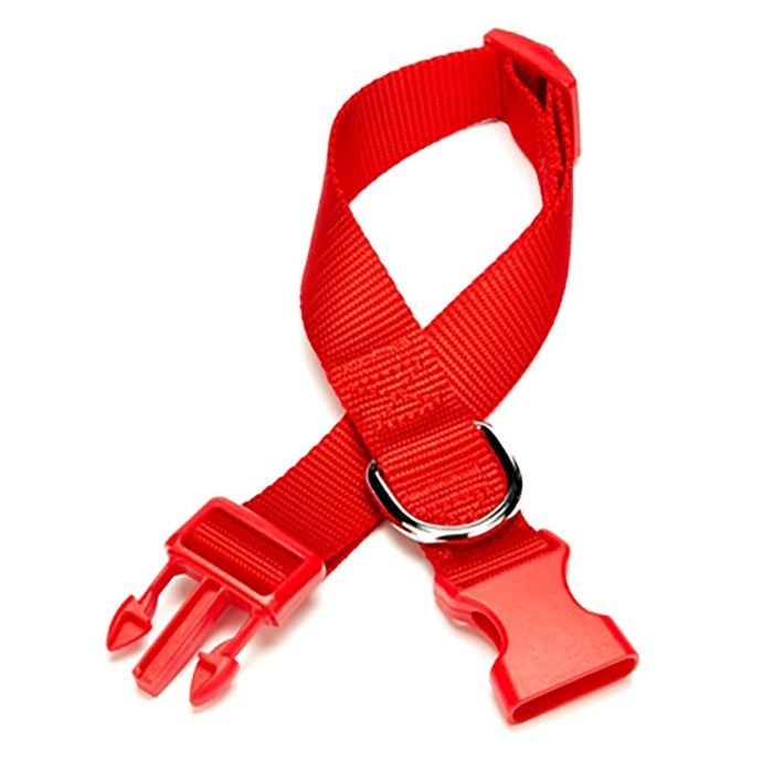 Doggie Ayarlanabilir Özellikli Dokumadan El Yapımı Köpek Boyun Tasması 3x45-60cm - Red