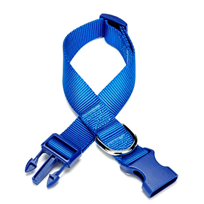 Doggie Ayarlanabilir Özellikli Dokumadan El Yapımı Köpek Boyun Tasması 3x45-60cm - Royal Blue