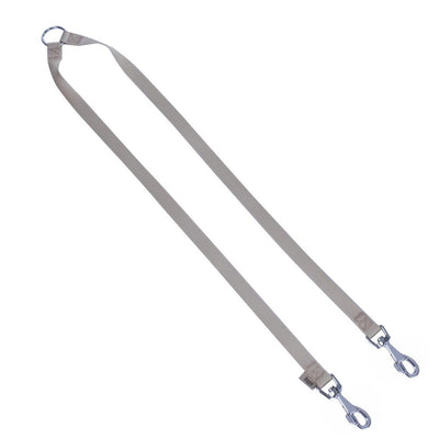 Doggie Dokuma Çift Köpek Gezdirme Aparatı Haki 2X70-70Cm