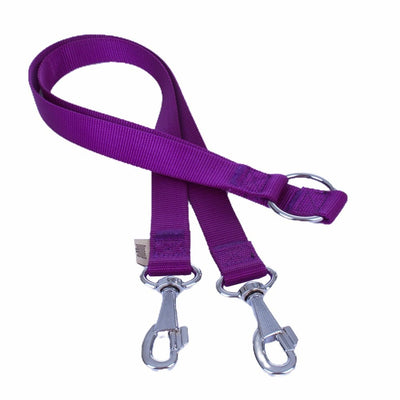 Doggie Dokuma Çift Köpek Gezdirme Aparatı Mor 2X70-70Cm