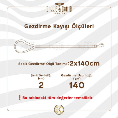 Doggie Dokuma Çift Köpek Gezdirme Aparatı Siyah 2,5X70-70Cm