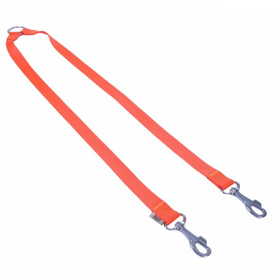 Doggie Dokuma Çift Köpek Gezdirme Aparatı Turuncu 2,5X70-70Cm
