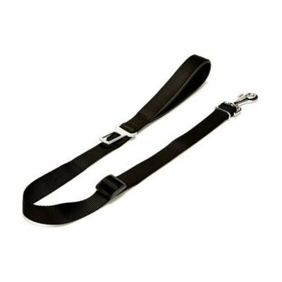 Doggie Dokuma Emniyet Kemerli Gezdirme Aparatı Siyah 2,5X80-120Cm