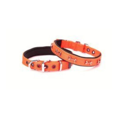 Doggie Konfor Dokuma Kemikli Boyun Tasması Turuncu 2X35-40Cm