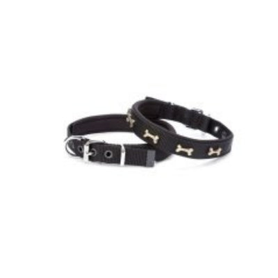 Doggie Konfor Dokuma Kemikli Boyun Tasması Siyah 2X30-35Cm