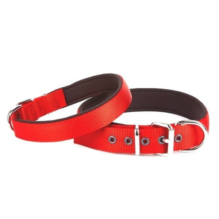 Doggie Konfor Dokuma Boyun Tasması Kırmızı 2,5X42-50Cm