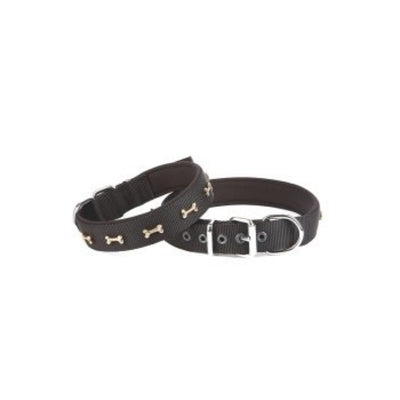 Doggie Konfor Dokuma Kemikli Boyun Tasması Siyah 3X42-50Cm