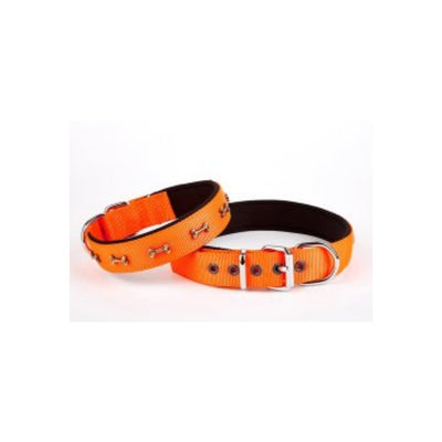 Doggie Konfor Dokuma Kemikli Boyun Tasması Turuncu 3X42-50Cm