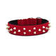Doggie Konfor Dokuma Bol Çivili Boyun Tasması Kırmızı 4X52-60Cm