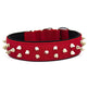 Doggie Konfor Dokuma Bol Çivili Boyun Tasması Kırmızı 4X47-55Cm
