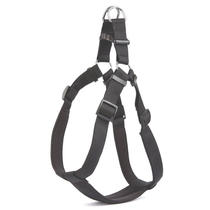 Doggie Konfor Dokuma Ronin Göğüs Tasması Siyah 3X75-85Cm