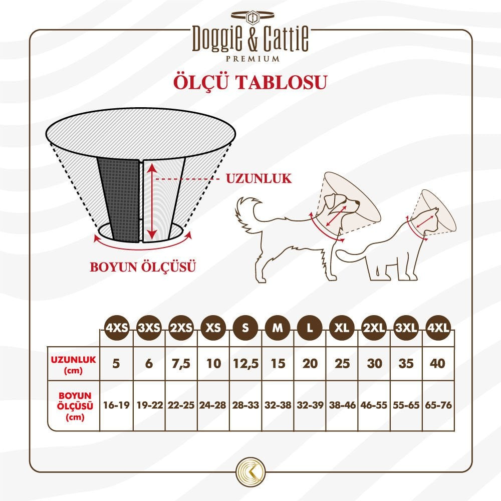 Doggie Elizabet Köpek Yakalık XS 10x24-28cm
