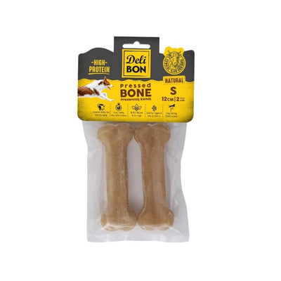 Delibon Deri Pres Kemik 12Cm S Boy 2Li Paket Naturel 12Cmx2Ad.