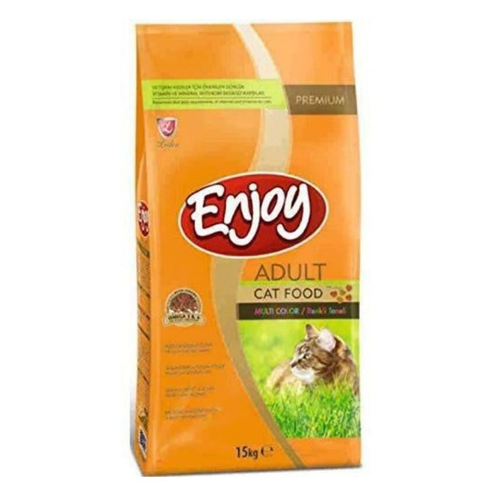 Enjoy Multicolour Tavuk 15 Kg Yetişkin Kuru Kedi Maması