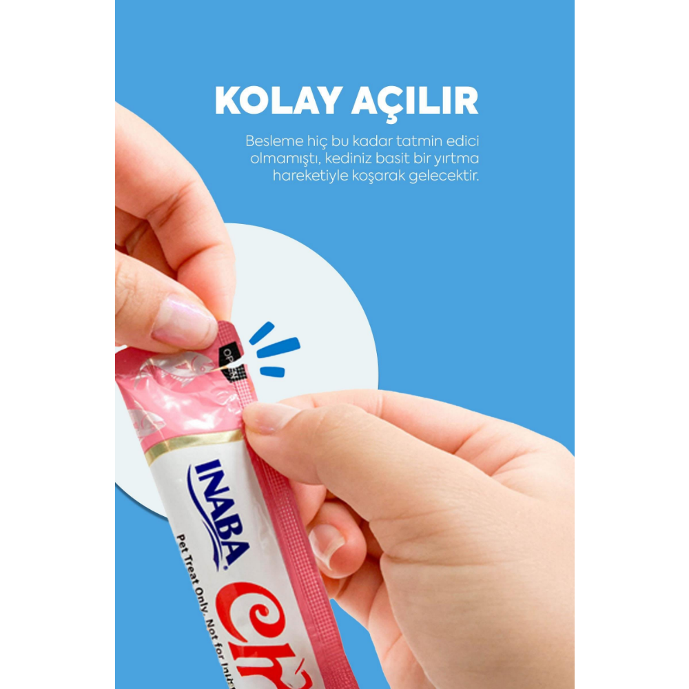 Inaba Ciao Churu Cream Tuna ve Tavuklu Kedi Ödül Kreması 50 x 14 Gr