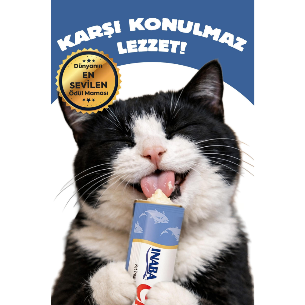 Inaba Ciao Churu Skin&Coat -Cilt ve Tüy Sağlığı- Ton balıklı Ödül Maması
