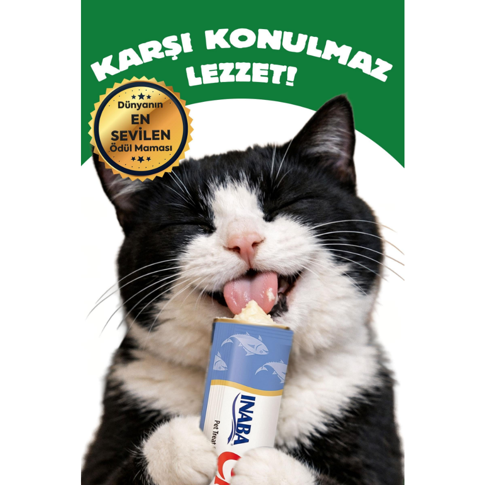 Inaba Ciao Churu Bites Tavuk Sargılı ve Ton Balıklı Kedi Ödül Maması 3 x 10 Gr
