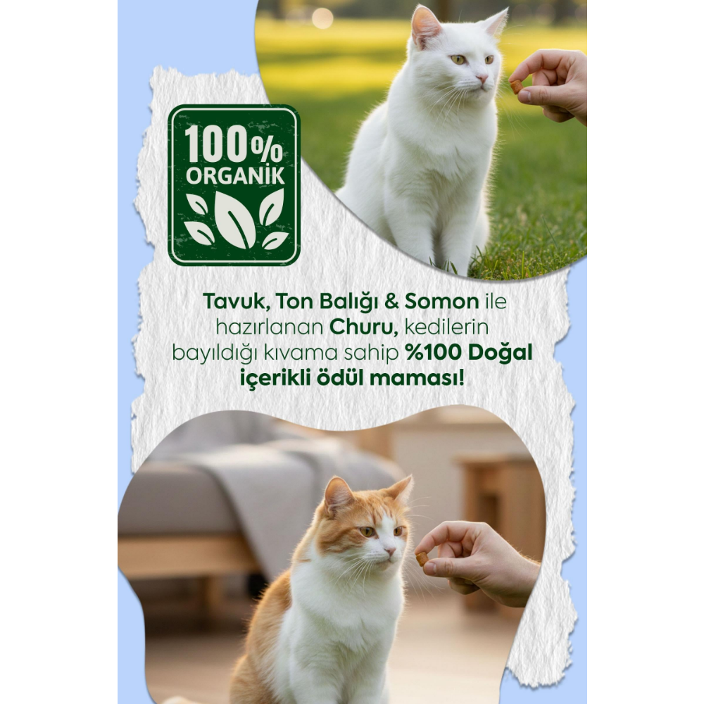 Inaba Ciao Churu Bites Tavuk Sargılı , Ton Balıklı ve Somonlu Kedi Ödül Maması 3 x 10 Gr