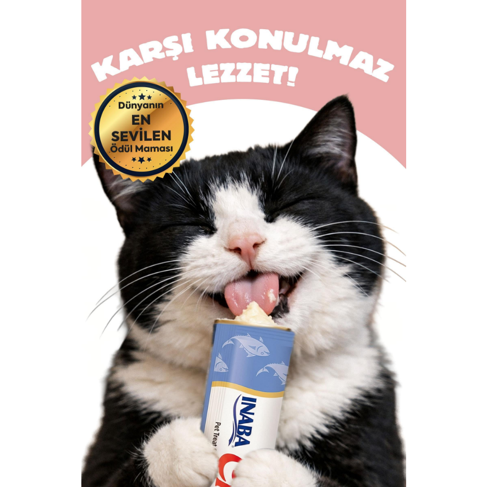 Inaba Ciao Churu Bites Tavuk Sargılı , Ton Balıklı ve Somonlu Kedi Ödül Maması 3 x 10 Gr