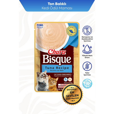 Inaba Ciao Churu Bisque Ton Balıklı Kedi Ödül Kreması 40 Gr