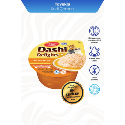 Inaba Ciao Dashi Delights Tavuklu Kedi Çorbası 70 Gr