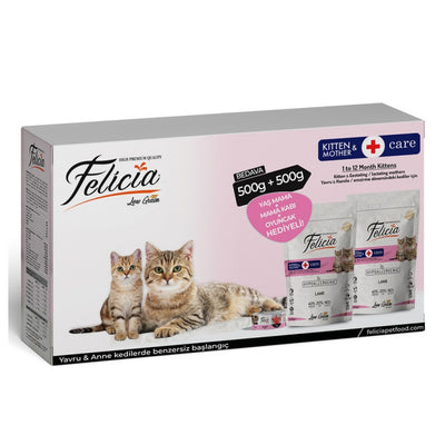 Felicia Az Tahıllı 500+500gr Yavru Kuzu Etli