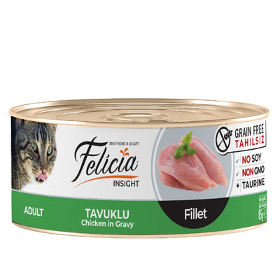 Felicia Tahılsız Tavuklu Fileto Yaş Kedi Maması 85gr