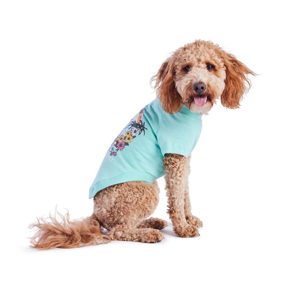 GF Pet Graphic Tee Köpek Tshirt - Aqua