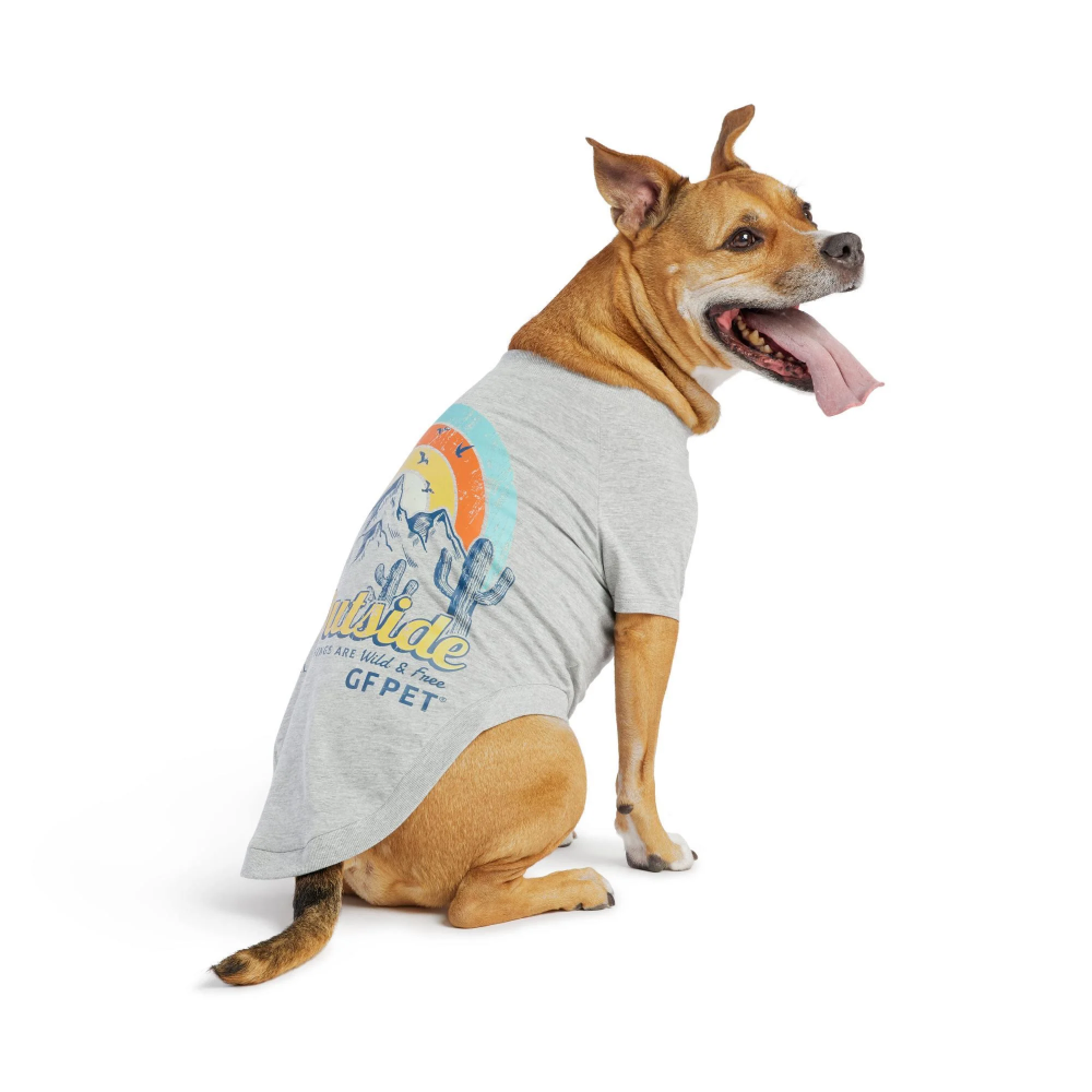 GF Pet Graphic Tee Köpek Tshirt - Gri