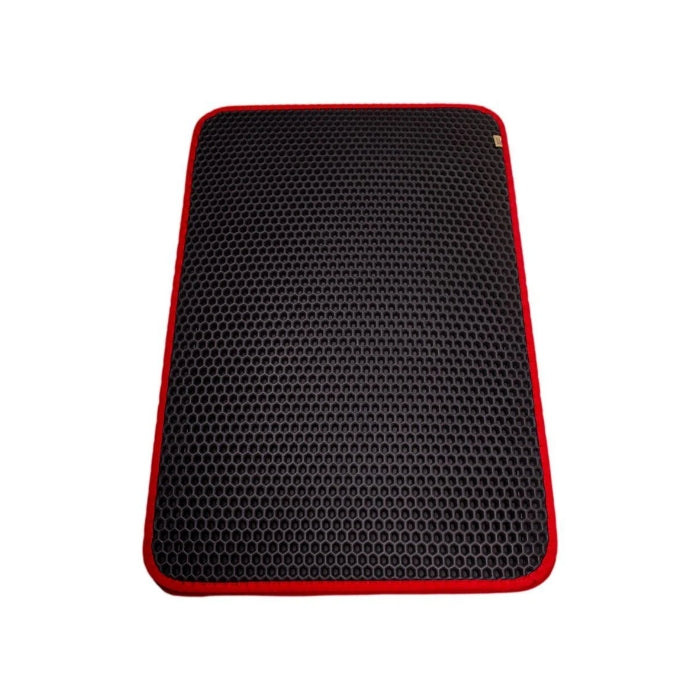 Cattie Altıgen Model Kum Toplayıcı Fonksiyonel Kedi Paspası Kırmızı 50X75Cm