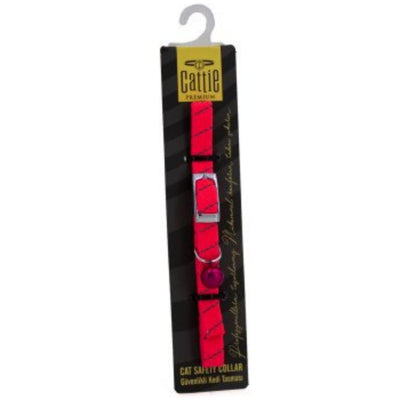 Cattie Lastikli Kedi Boyun Tasması Pembe 1X20-30Cm