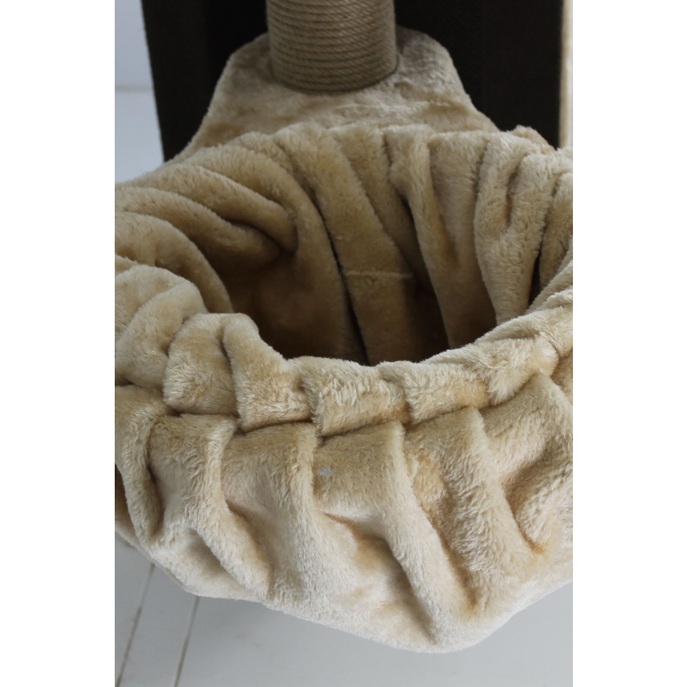 Lotus Alanya Tırmalamalı Kedi Evi Bal Rengi