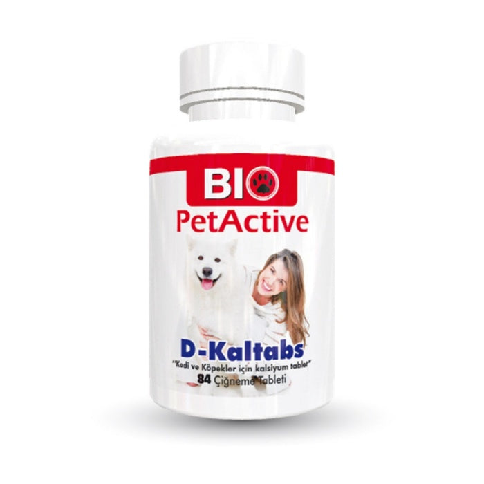 Bio Pet Active D-Kaltabs Kedi ve Köpekler için Kalsiyum Tableti