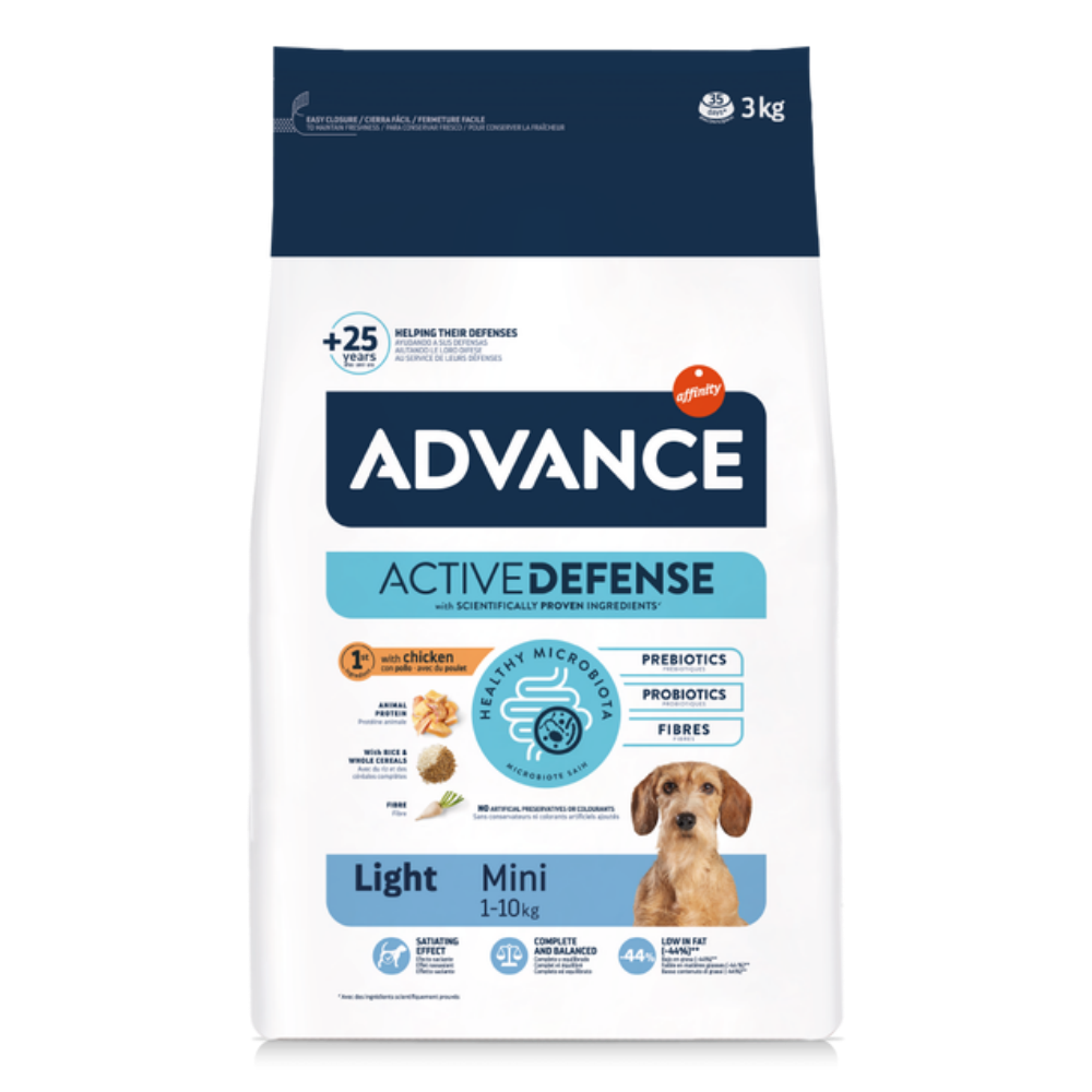 Advance Light Tavuklu Küçük Irk Köpek Maması 3 Kg