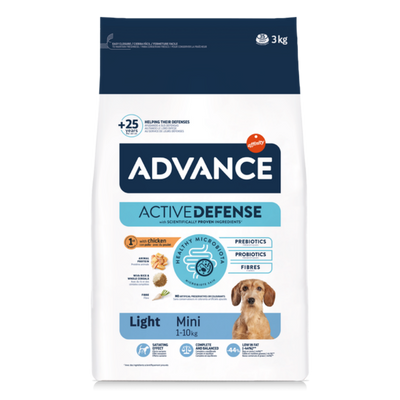 Advance Light Tavuklu Küçük Irk Köpek Maması 3 Kg