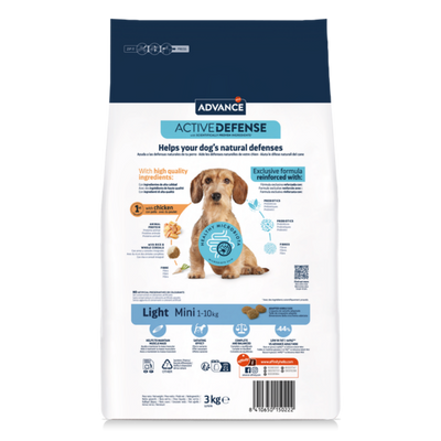 Advance Light Tavuklu Küçük Irk Köpek Maması 3 Kg