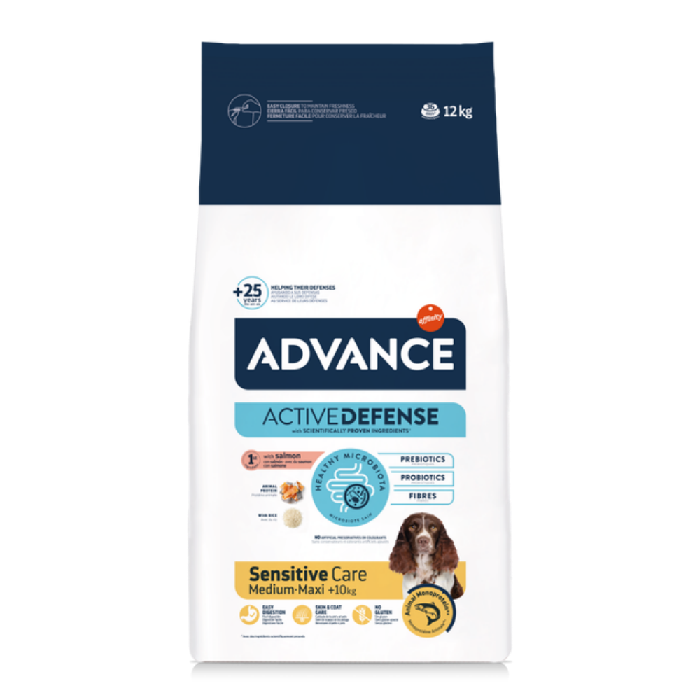 Advance Sensitive Somonlu 12 Kg Medium Yetişkin Kuru Köpek Maması