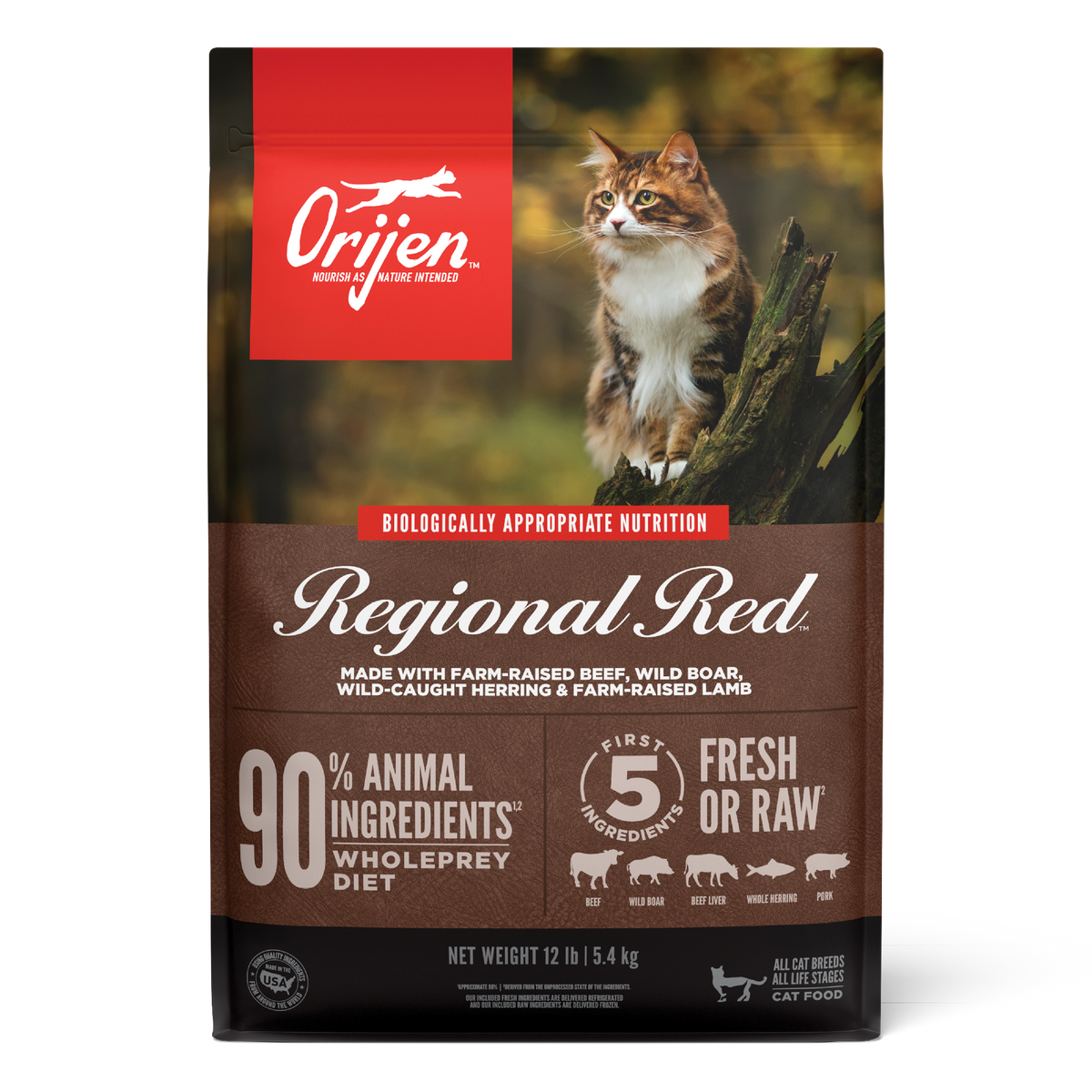 Orijen Regional Red Kedi Maması 1.8 Kg - Tüm Irk Ve Yaşam Evreleri İçin