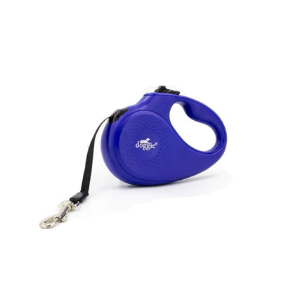 Doggie Otomatik Uzatma Tasması Master Seri Royalmavi 12Kg/3Mt