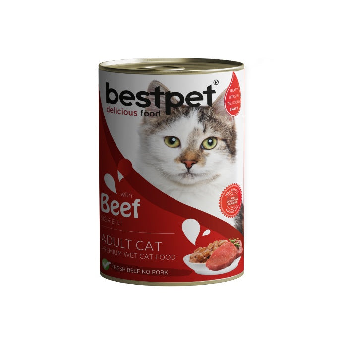 Bestpet Gravy Parça Sığır Etli Kedi Konservesi 400 Gr