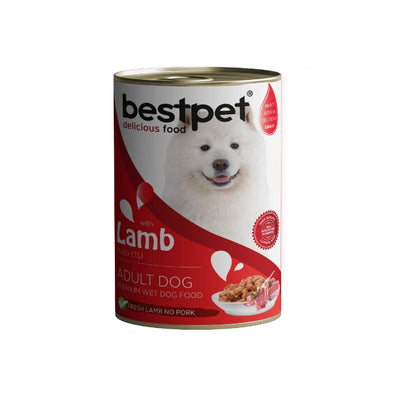Bestpet Kuzu Etli Parça Etli ve Jöleli Köpek Konservesi 400 Gr
