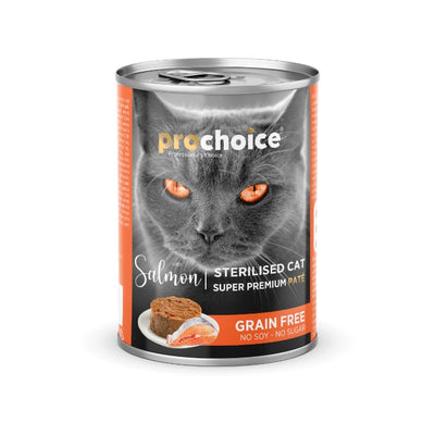 Pro Choice Sterilised Somon Etli Tahılsız Kısırlaştırılmış Kedi Konservesi 400 Gr