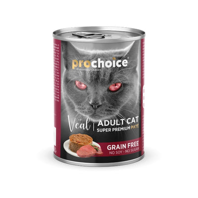 Pro Choice Dana Etli Tahılsız Ezme Yetişkin Kedi Konservesi 400 Gr