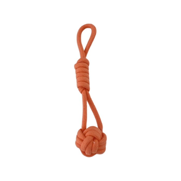Pet Comfort İpli Kedi Oyuncağı, 100% Pamuk, Turuncu 15cm