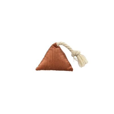 Pet Comfort İpli Prizma Köpek Oyuncağı Kiremit 12x25cm