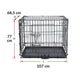 Flip Katlanır Tel Köpek Kafesi XL 107*68,5*77 cm