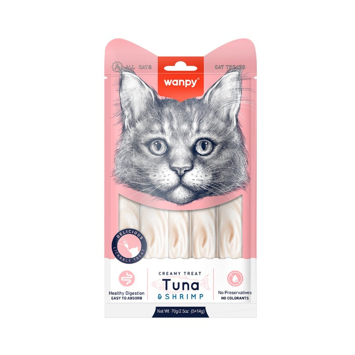 Wanpy Ton&Karides Krema Likit Kedi Ödülü 5*14gr