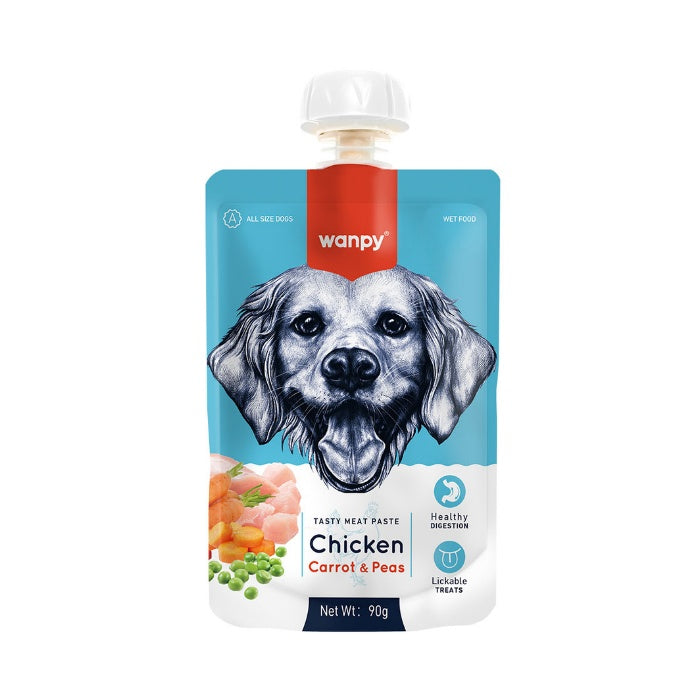 Wanpy Taze Tavuklu&Havuçlu Köpek Et Ezmesi 90gr